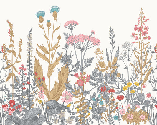 Origin Murals Botanical Fleur Dove Coral 300cm X 240cm