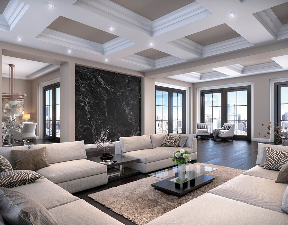 Origin Murals Marble Black 300cm X 240cm