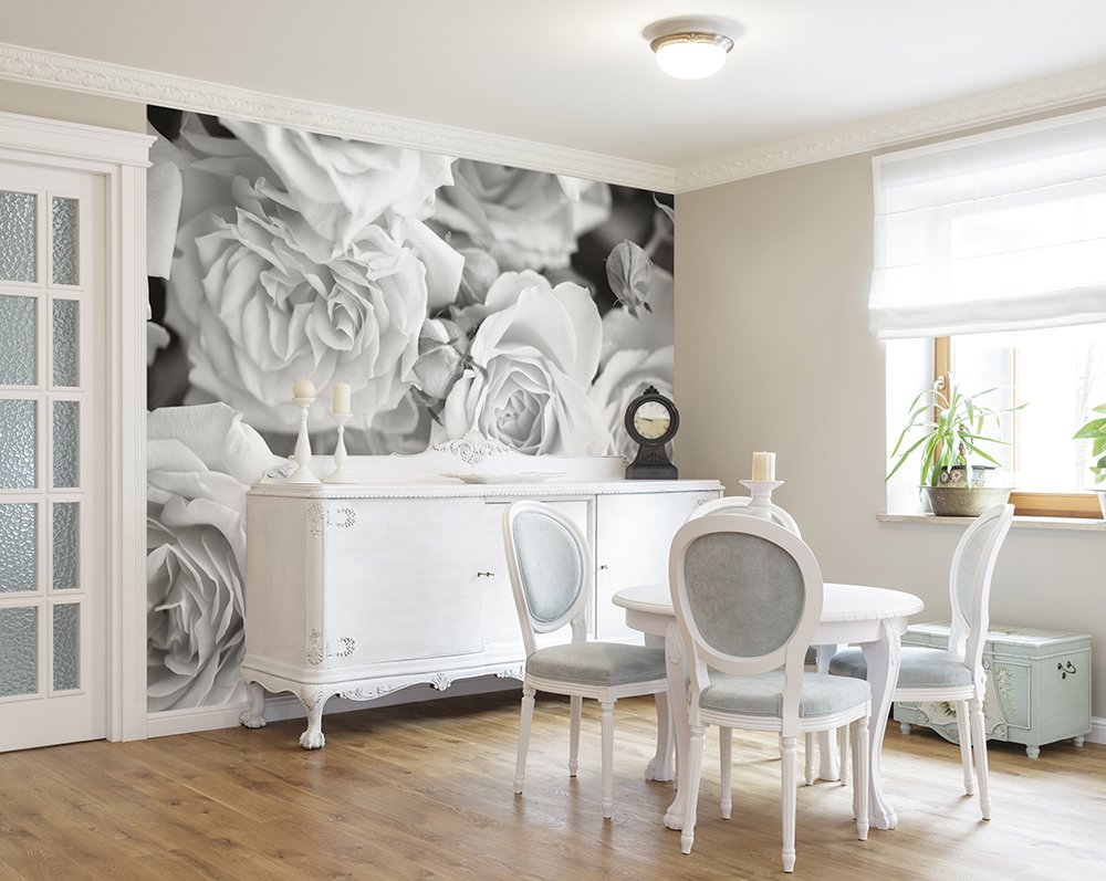 Origin Murals Petals Dove Grey 350cm X 280cm