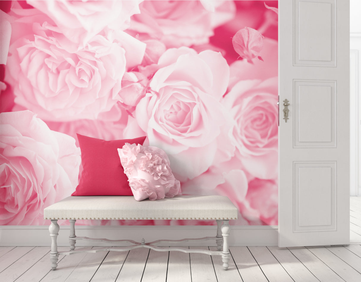 Origin Murals Petals Rose Pink 350cm X 280cm