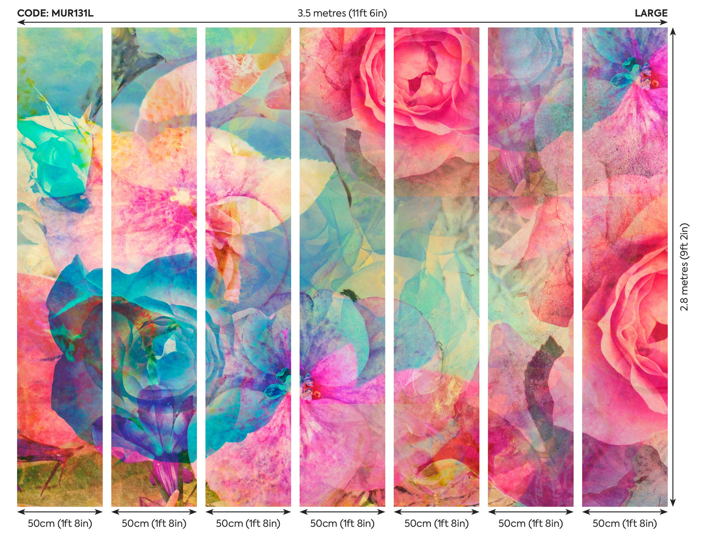 Origin Murals Memories Multi 350cm X 280cm