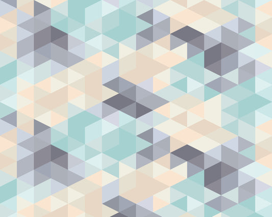 Origin Murals Iso Triangles Duck Egg 300cm X 240cm