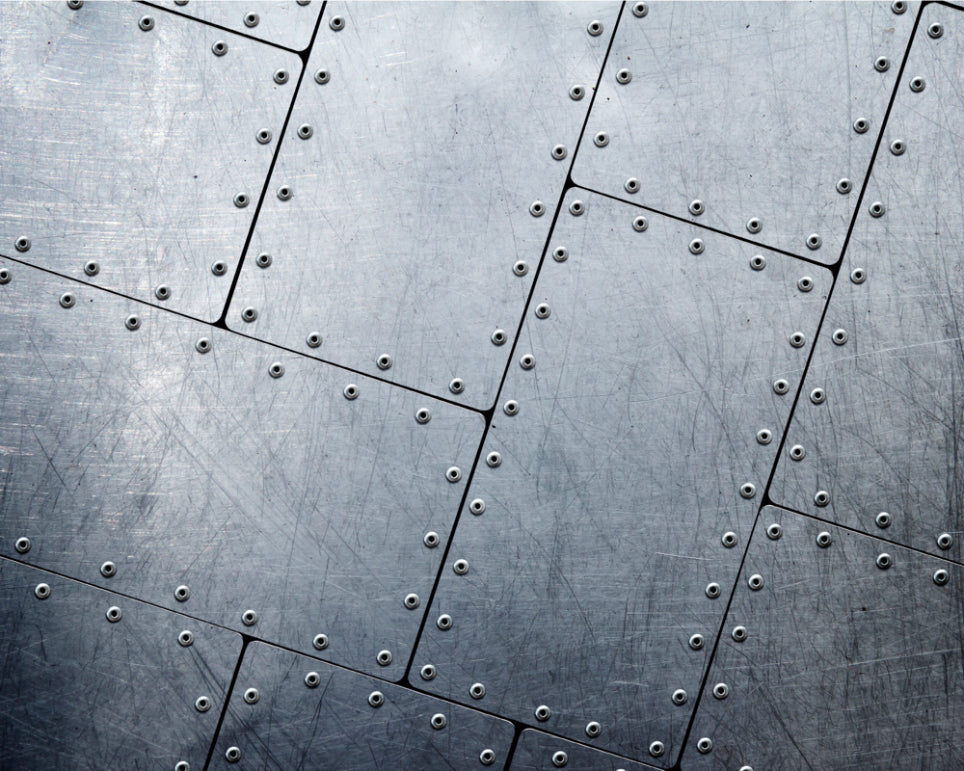 Origin Murals Tiled Metal Steel 350cm X 280cm