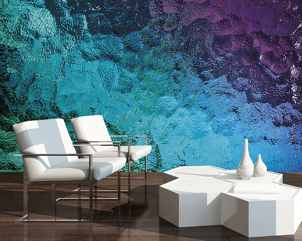 Origin Murals Coloured Glass Lapis 350cm X 280cm