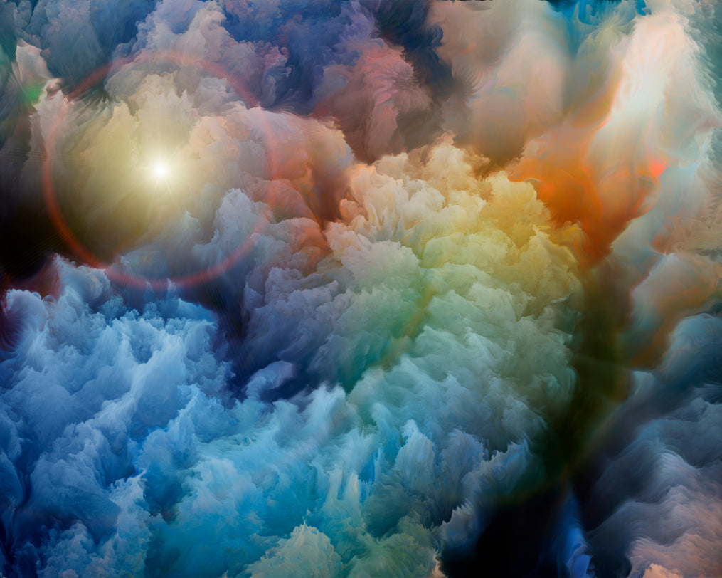 Origin Murals Moody Clouds Multi 300cm X 240cm