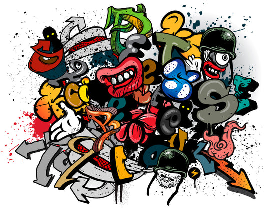 Origin Murals Spray Paint Multi 350cm X 280cm