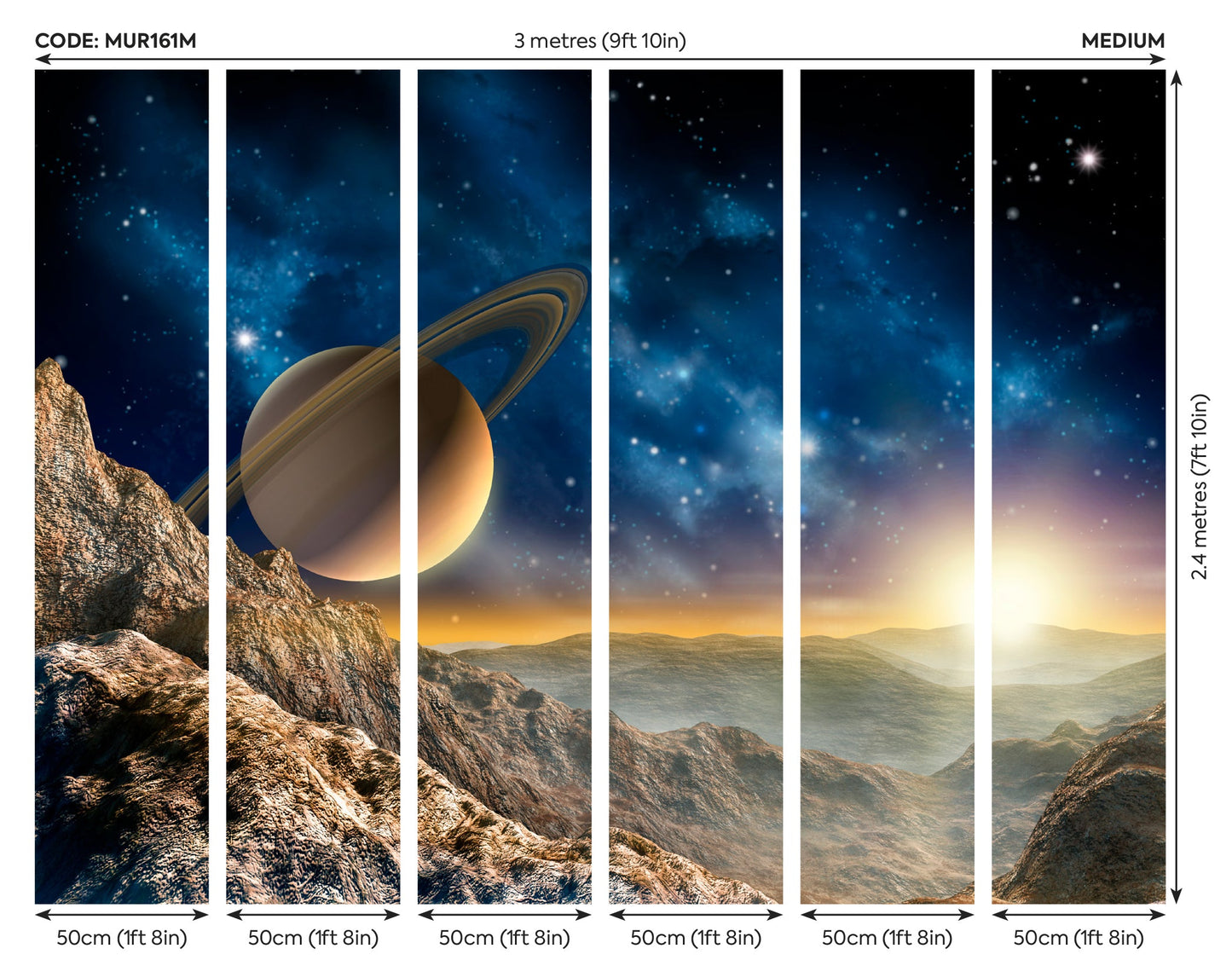 Origin Murals Galaxy Multi 300cm X 240cm