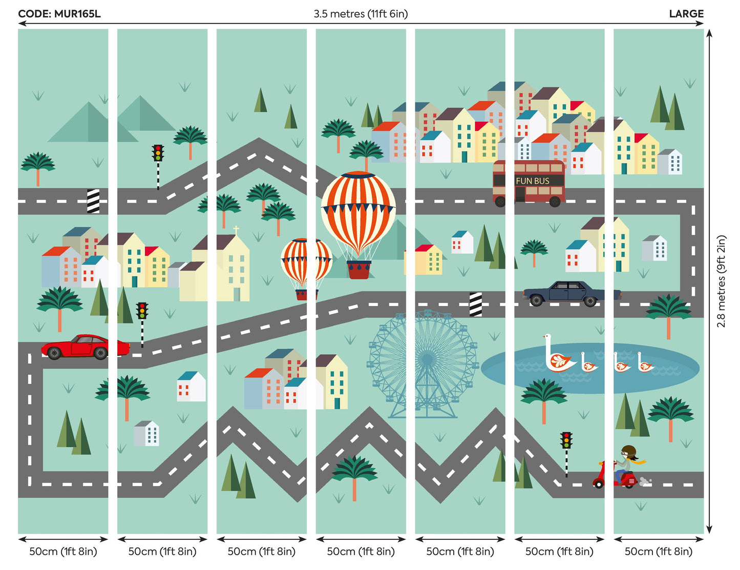 Origin Murals Mini Adventure Multi 350cm X 280cm