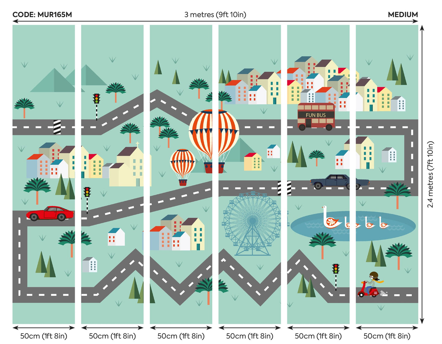 Origin Murals Mini Adventure Multi 300cm X 240cm