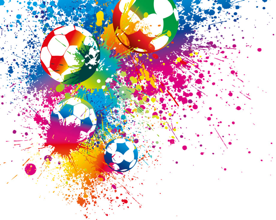 Origin Murals Football Splash Multi 350cm X 280cm