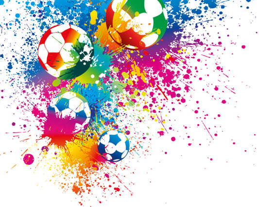 Origin Murals Football Splash Multi 350cm X 280cm