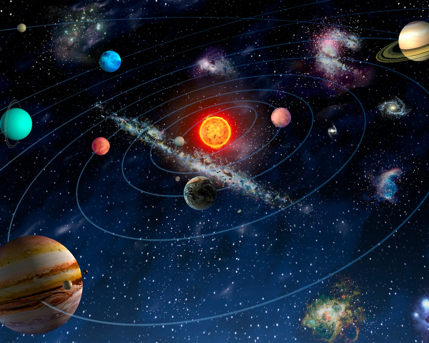 Origin Murals Solar System Multi 350cm X 280cm