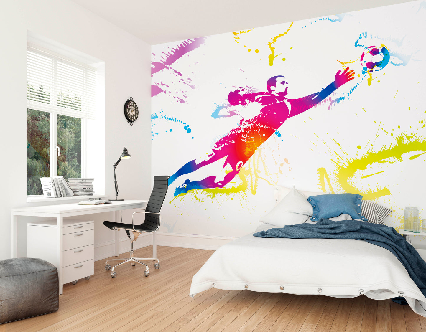 Origin Murals Football Goalkeeper Multi 350cm X 280cm