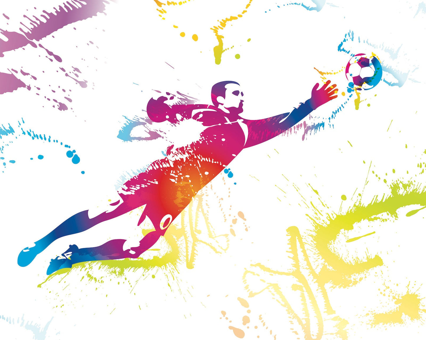 Origin Murals Football Goalkeeper Multi 350cm X 280cm