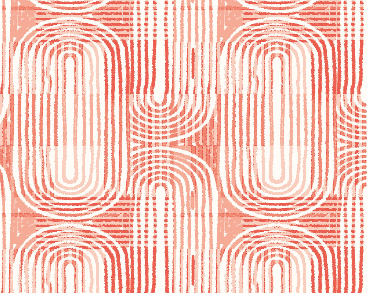 Origin Murals Curved Line Texture Orange 300cm X 240cm