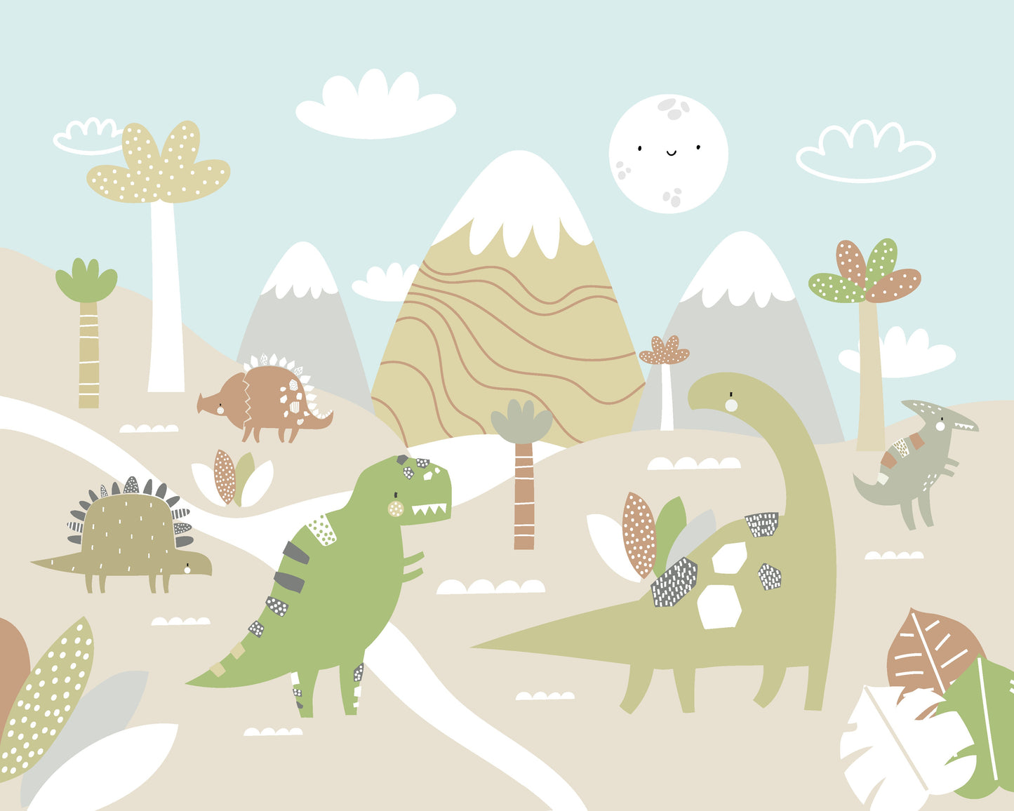 Origin Murals Dinosaur Land Natural 300cm X 240cm