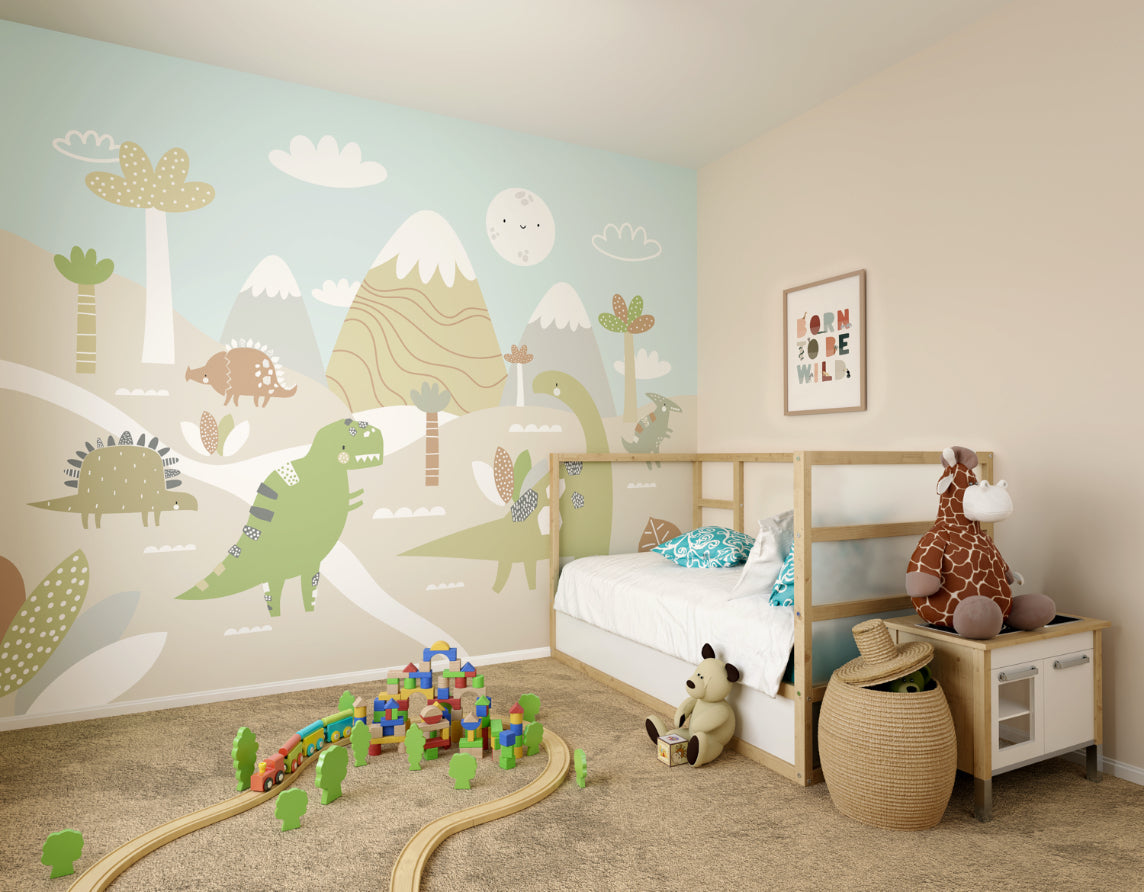 Origin Murals Dinosaur Land Natural 300cm X 240cm
