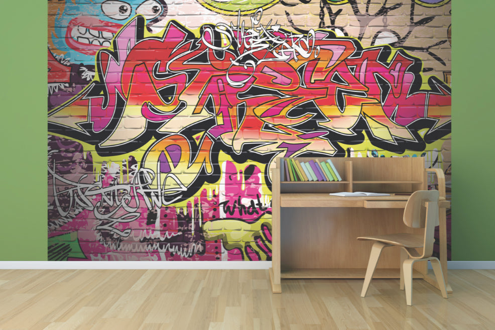 Origin Murals City Graffiti Wall Multi 350cm X 280cm