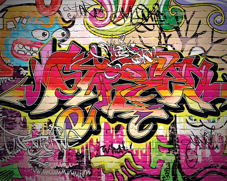 Origin Murals City Graffiti Wall Multi 350cm X 280cm