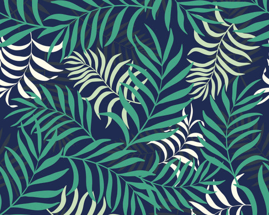 Origin Murals Exotic Jungle Leaves Green 350cm X 280cm