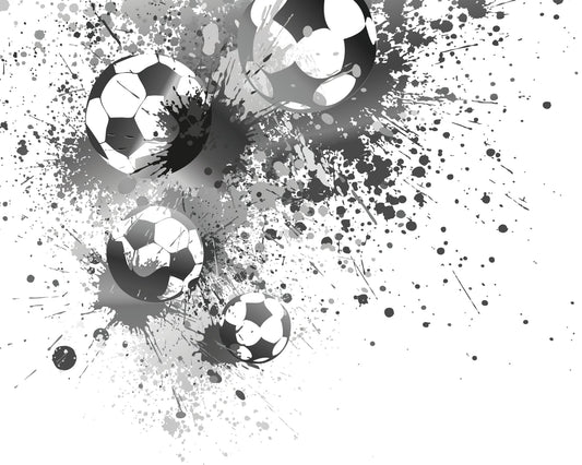 Origin Murals Football Splash Grey 350cm X 280cm