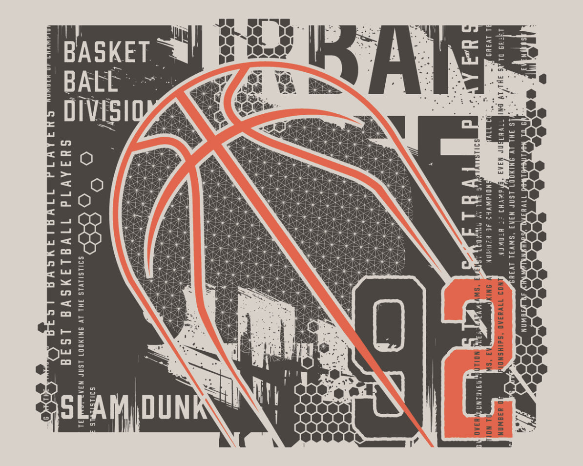 Origin Murals Modern Basketball Black 300cm X 240cm