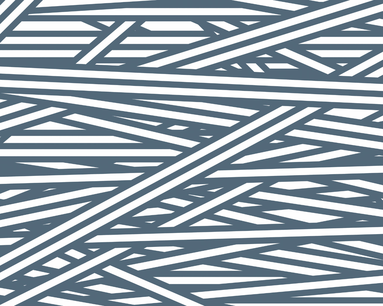 Origin Murals Striped Criss Cross Pattern Blue 300cm X 240cm