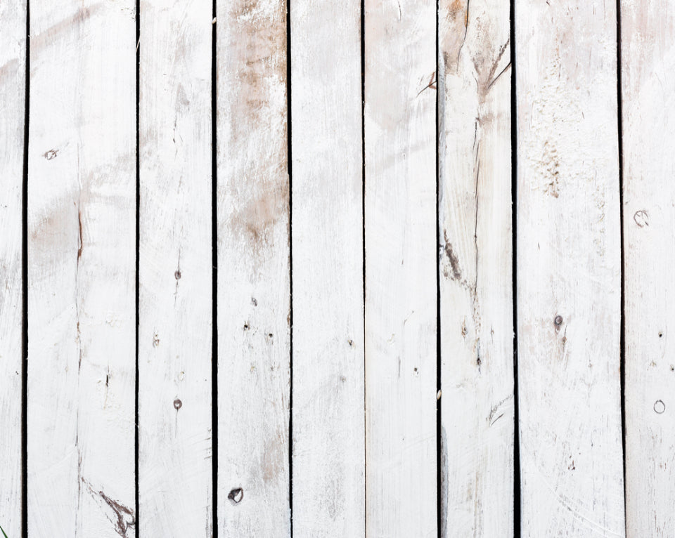 Origin Murals Vintage Wood Effect White 300cm X 240cm