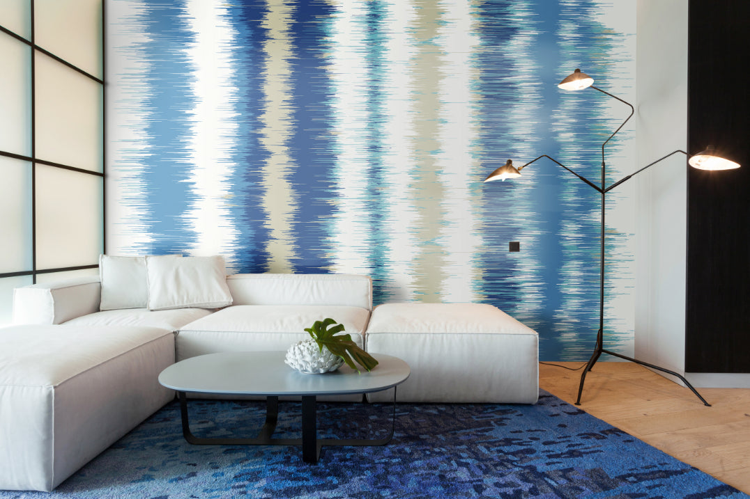 Origin Murals Linear Stripe Navy Blue 300cm X 240cm