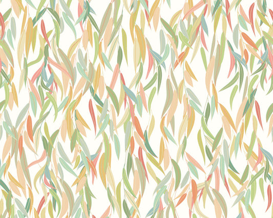 Origin Murals Willow Leaves Apple Green 300cm X 240cm