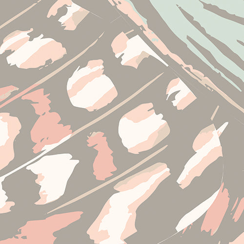 Origin Murals Butterfly Wings Grey Blush Pink 350cm X 280cm