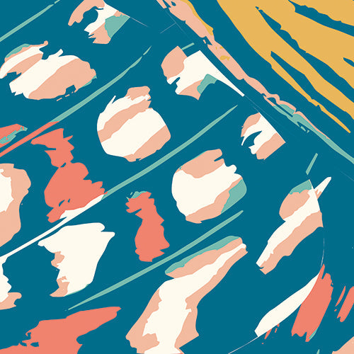 Origin Murals Butterfly Wings Teal Blue Orange 350cm X 280cm