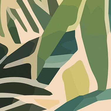 Origin Murals Pretty Palms Emerald Green 350cm X 280cm