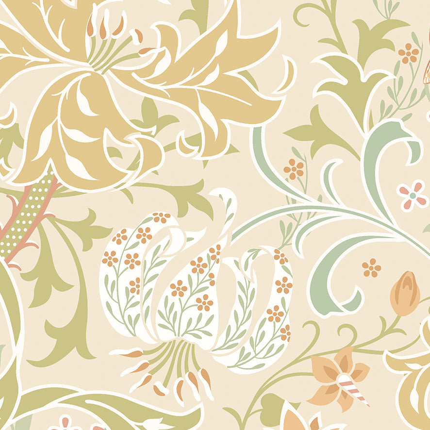 Origin Murals Trailing Lily Buttercup 350cm X 280cm