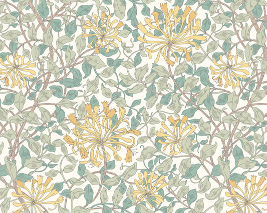 Origin Murals Honeysuckle Seafoam 300cm X 240cm