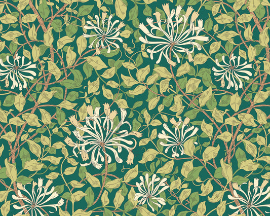 Origin Murals Honeysuckle Forest Green 350cm X 280cm