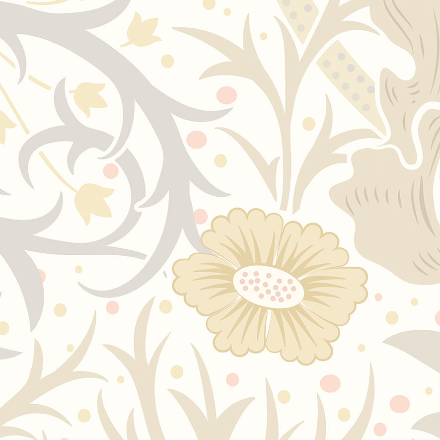 Origin Murals Trailing Seaweed Garden Chalk And Stone 350cm X 280cm