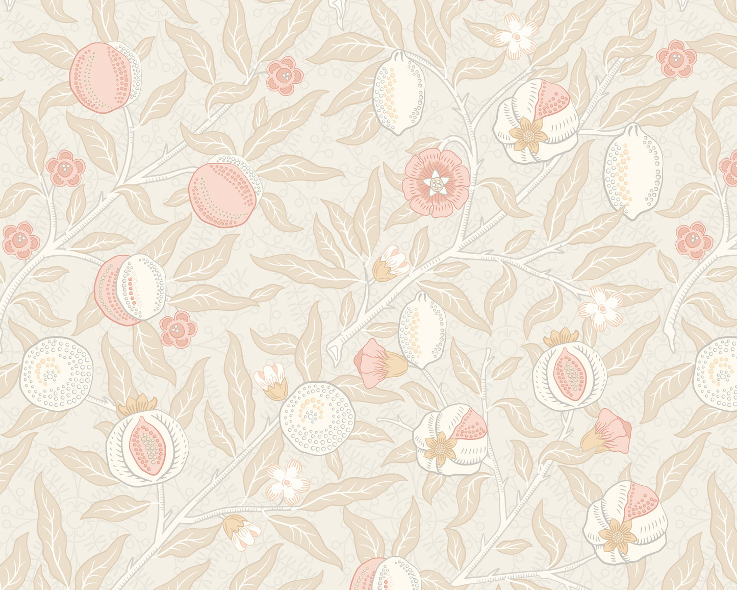 Origin Murals Fruit And Foliage Soft Linen 300cm X 240cm