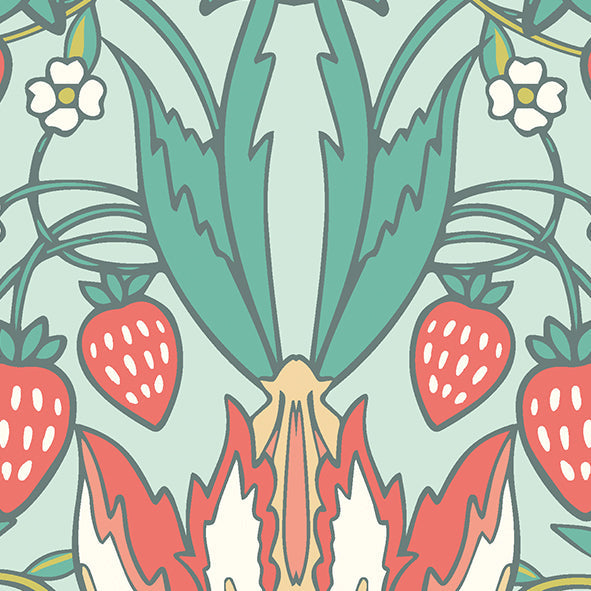 Origin Murals Birds Fruit And Foliage Duck Egg 300cm X 240cm