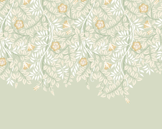 Origin Murals Cascading Rosehip Sage Green 300cm X 240cm