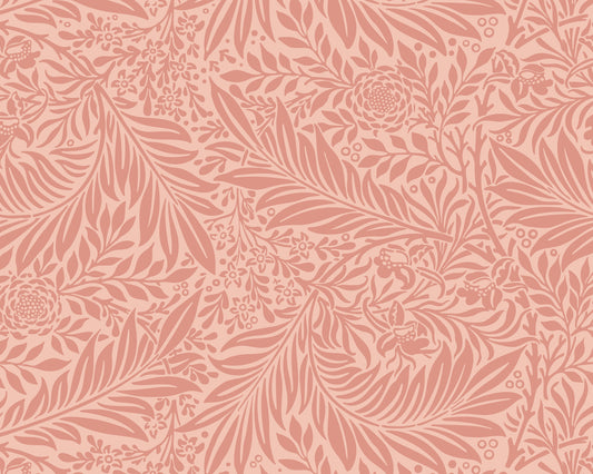 Origin Murals Trailing Ferns Warm Coral 350cm X 280cm