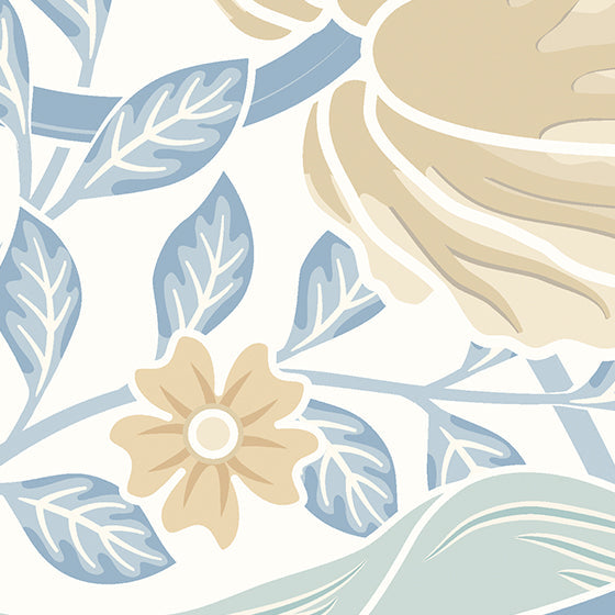 Origin Murals Flower Circle Soft Blue 300cm X 240cm