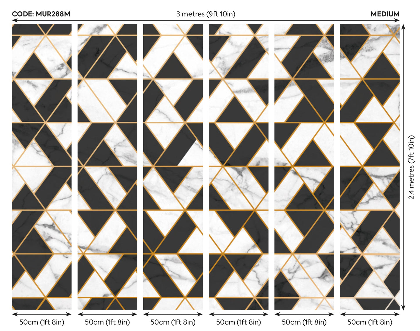 Origin Murals Marbled Textured Geometric White 300cm X 240cm
