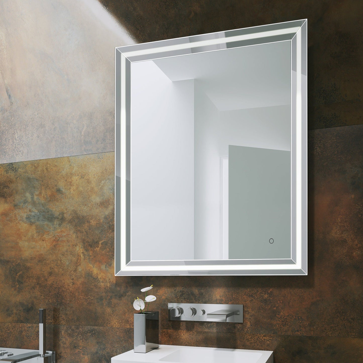 Origins Living Ravenna Led Illuminated Mirror 75 750 X 900mm