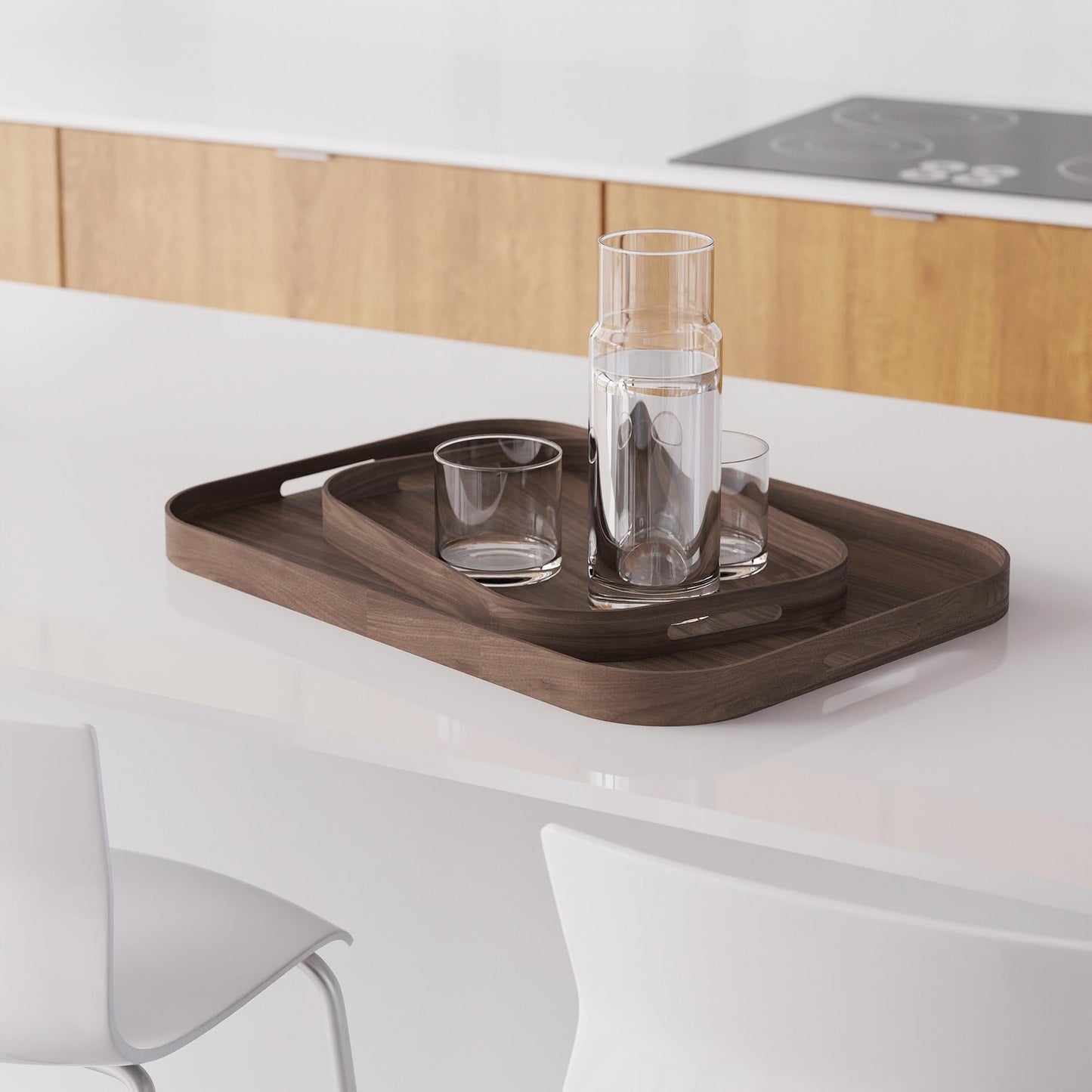 Wireworks Bellhop Tray 402 Walnut