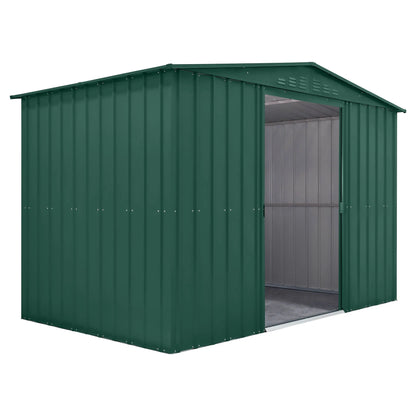 Globel Green Apex Metal Shed