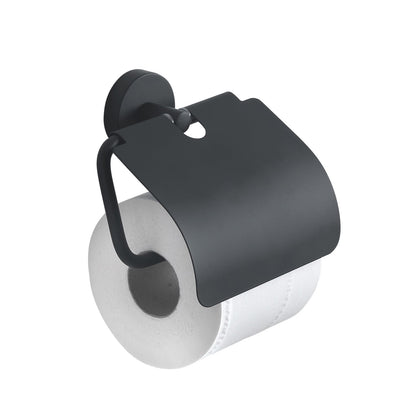Origins Living Gedy Eros Toilet Roll Holder With Flap Matt Black