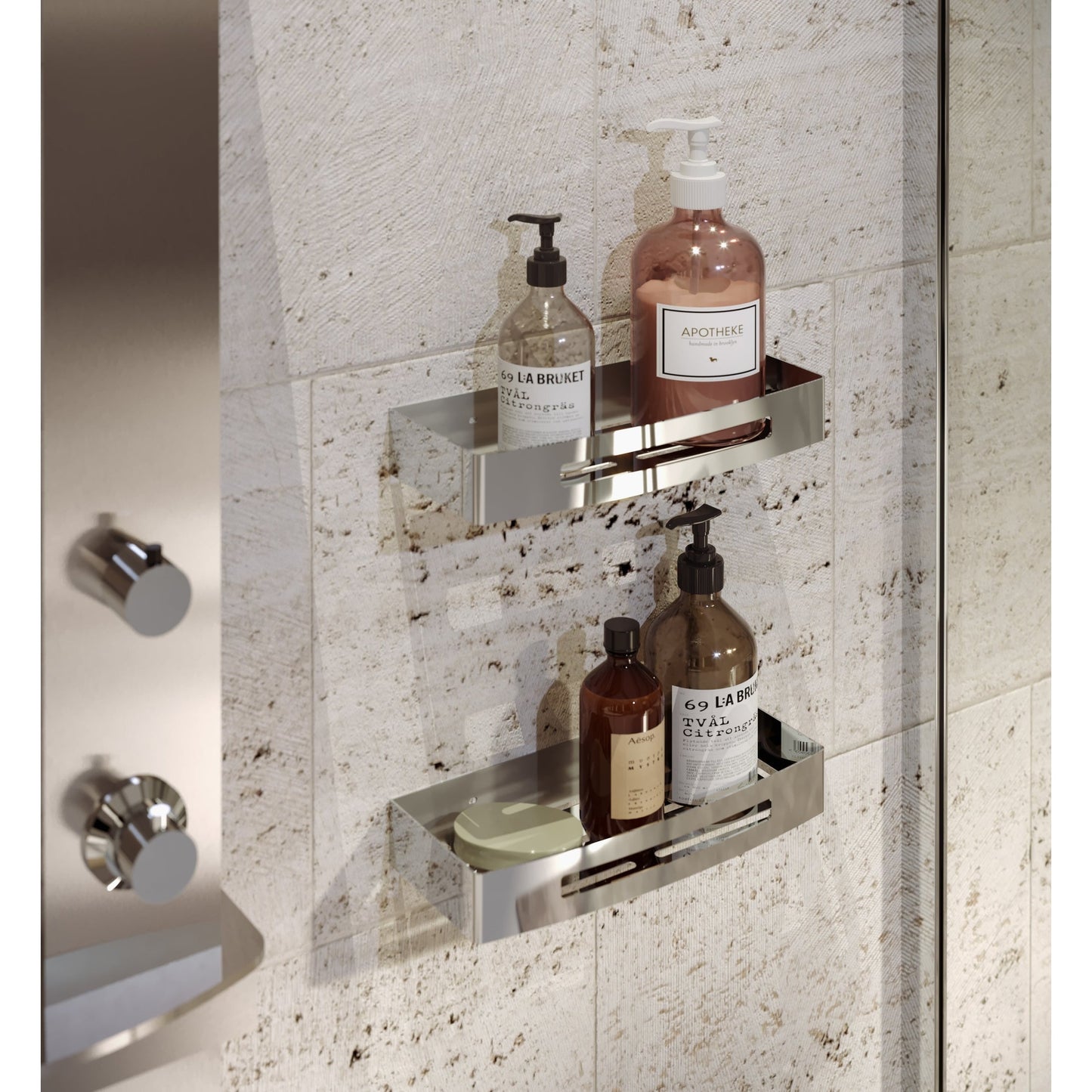 Origins Living Gedy Nerva Shower Basket Gunmetal