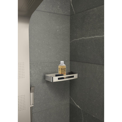 Origins Living Gedy Nerva Shower Basket Brushed Stainless Steel