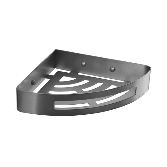 Origins Living Gedy Nerva Corner Shower Basket Gunmetal